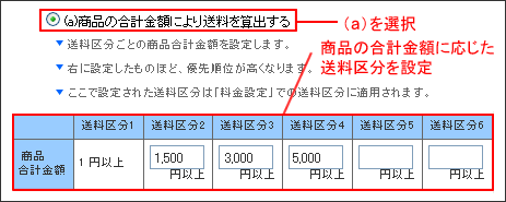 算出方法設定画面